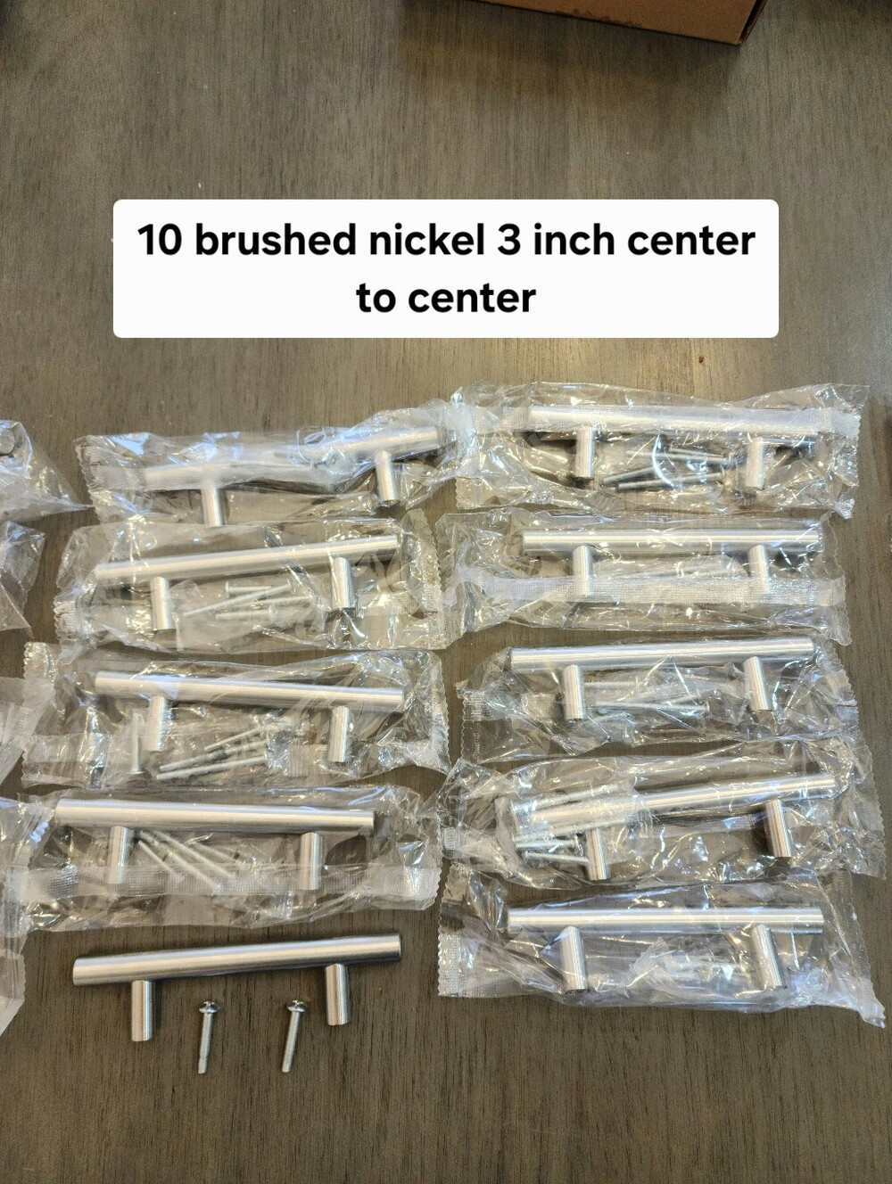 Brushed Nickel Stainless Steel Cabinet Hardware (26 pulls) - Picture 3 of 6